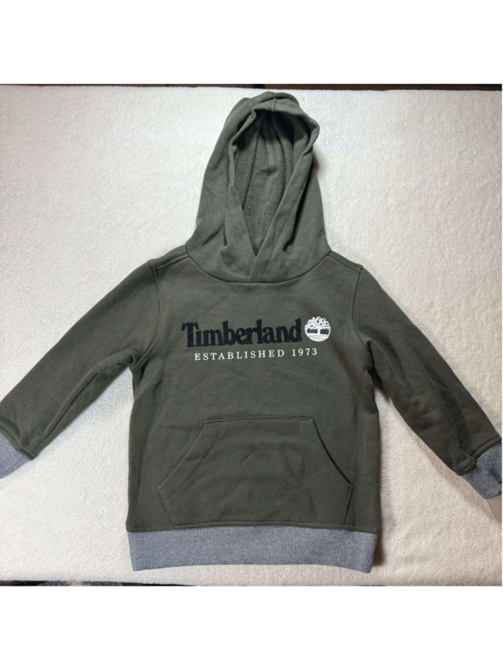 Boys' Timberland Hoodie 3T Olive Green